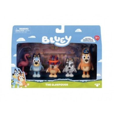 Bluey Set 4 Personaggi in Pigiama - Action Figures