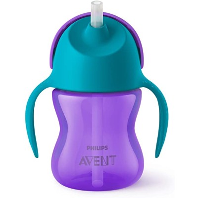 Avent Tazza Viola con Cannuccia Flessibile 200ml