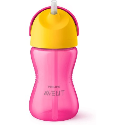 Avent Tazza Rosa con Cannuccia Flessibile 300ml