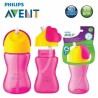 Avent Tazza Rosa con Cannuccia Flessibile 300ml
