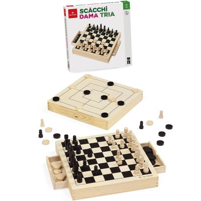 Scacchi Dama Tria Legno - Dal Negro 53490