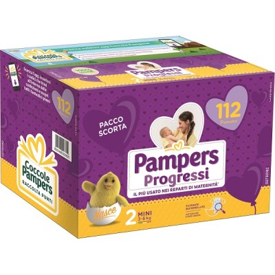 Pampers Progressi Mini 2 3/6 kg 112 Pz