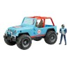 Bruder 02541 - Jeep Cross Country Race con Pilota, Blu