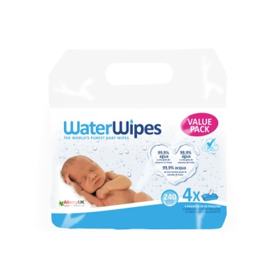 Waterwipes Salviettine 99,9% Acqua - 240 PZ (4pacchi da 60pz)