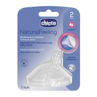 Chicco Tettarella Natural Feeling Flusso Medio 1 Pezzo