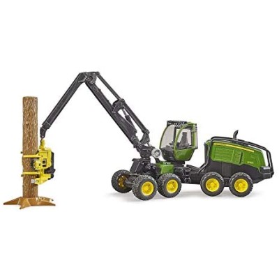 Taglia Tronchi John Deere 1270G con 1 Tronco - Bruder 02135 
