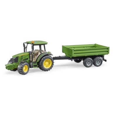 John Deere 5115 M con rimorchio dotato di sponde r - Bruder 02108