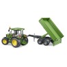 John Deere 5115 M con rimorchio dotato di sponde r - Bruder 02108