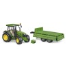John Deere 5115 M con rimorchio dotato di sponde r - Bruder 02108