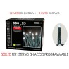 300 Luci Led Bianco Ghiaccio - General Trade - 449957N