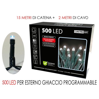 500 Luci Led Bianco Ghiaccio - General trade - 450509