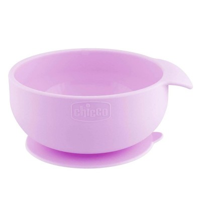 Chicco Ciotola in Silicone con Ventosa - Rosa