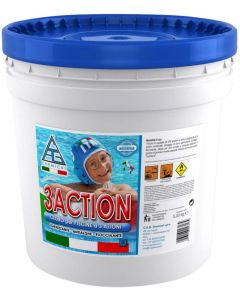 C.A.G Chemical 3A0050 3ACTION Cloro, Pastiglioni da 200 Gr - 5 kg