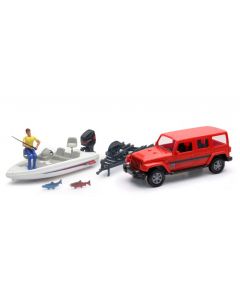 Auto 1:18 Jeep Sahara Fishing Boat