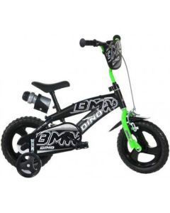 Bici Bimbo BMX 12"  Nero/Verde dino Bikes