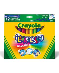 I Lavabilissimi Pennarelli Ultra-Lavabili, Punta Maxi - Crayola 588329