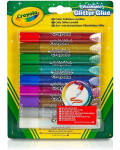 9 Penne Con Colla Glitterata Lavabile - Crayola 693527