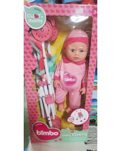 Globo- Fashion Doll- Bambola 36 CM con Passeggino