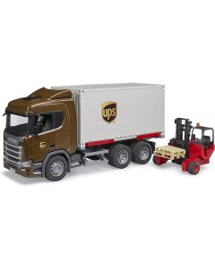 Bruder Camion Scania UPS con Muletto 03582