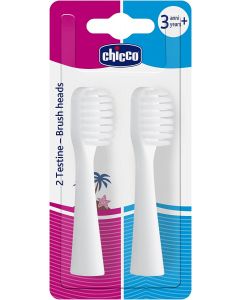 Chicco Testine Spazzolino elettrico 2pezzi