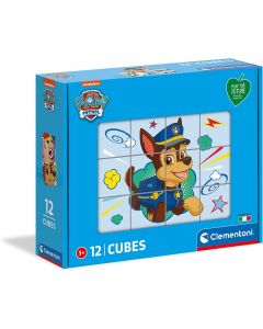 Clementoni Paw Patrol, 3 anni-cubi da 12 pezzi