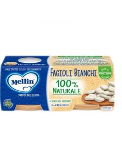 Mellin Omogeneizzato Legumi Fagioli Bianchi - 2x80gr