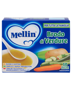 Mellin Brodo di Verdure - 10 bustine da 8gr