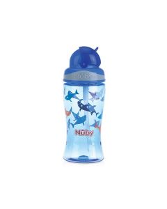 Nuby Borraccia in Tritan con Cannuccia Flip-It 360ml - Blu