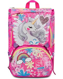 SEVEN SJ Gang Zaino Scuola Estensibile, Rosa, Unicorn Led - 20C202411