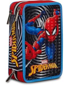 SEVEN Astuccio Scuola 3 Zip Spiderman - 302902300