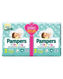 Pampers Baby Dry DUOPACK TG.3 - Midi - 4/9 KG