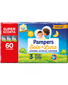 Pampers Sole&Luna TRIOPACK - Taglia 3 - Midi - 4/9KG 