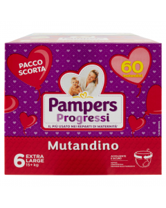 Pampers Progressi Mutandino QUADRIPACK TG.6 - XL - +15 KG