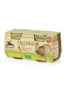 Alce Nero Omogeneizzato Tacchino Bio - 2X80 GR