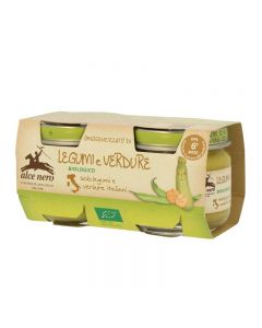 Alce Nero Omogeneizzato Legumi & Verdure - 2X80 GR