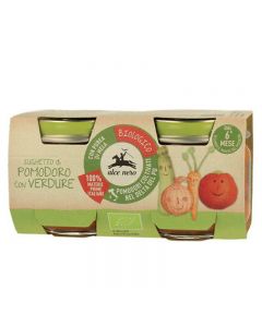 Alce Nero Omogeneizzato Sughetto di Pomodoro con Verdure - 2X80 GR