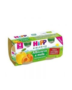 Hipp Omogeneizzato Bio Frutta Albicocca & Mela - 2X80GR