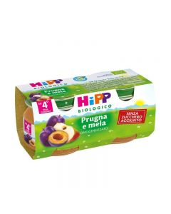 Hipp Omogeneizzato Bio Frutta Prugna & Mela - 2X80GR