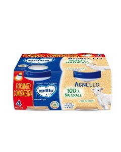 Mellin Omogeneizzato Carne Agnello - 4X80 GR