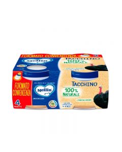 Mellin Omogeneizzato Carne Tacchino - 4x80 GR