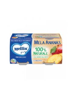 Mellin Omogeneizzato Frutta Mela & Ananas - 2x100 GR