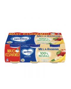 Mellin Omogeneizzato Frutta Mela & Banana - 6x100 GR