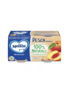 Mellin Omogeneizzato Frutta Pesca - 2x100 GR