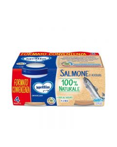 Mellin Omogeneizzato Pesce Salmone - 4x80 GR