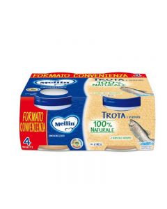 Mellin Omogeneizzato Pesce Trota - 4x80 GR