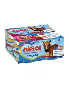 Nipiol Omogeneizzato Carne Cavallo - 4x80 GR