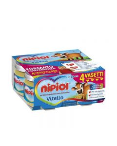 Nipiol Omogeneizzato Carne Vitello - 4x80 gr