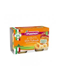 Plasmon Omogeneizzato 4 Frutti - 2x104 GR