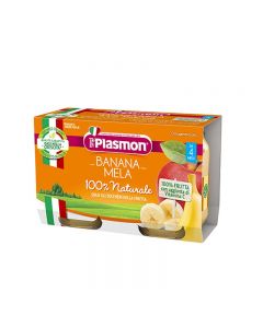 Plasmon Omogeneizzato Frutta Banana & Mela - 2x104 GR