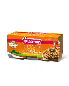 Plasmon Omogeneizzato Legumi Lenticchie con Carote - 2x80 GR